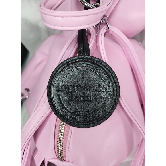 Pink Tormented Teddy Bear Backpack Bag Dolls Kill New W/ 2 Dustbags - Picture 14 of 16